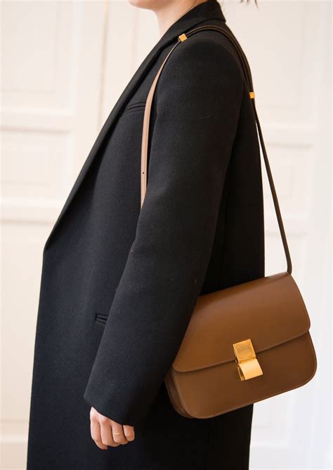 celine box bag strap hatch|Celine box bag.